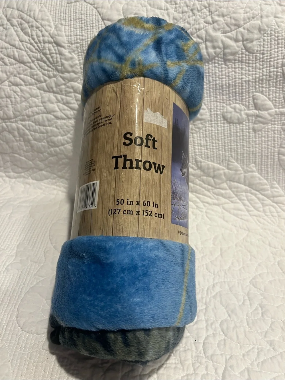 James Hautman Outdoors Art Wolf Howl Moon Nature Soft Blanket Throw, 50